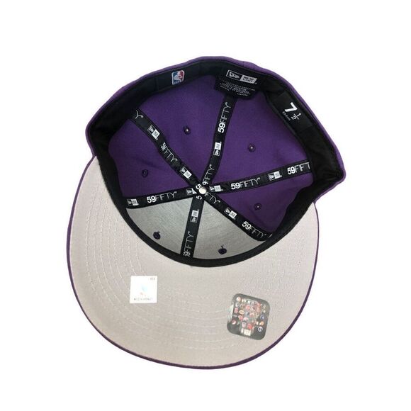 New Era Los Angeles Lakers 59FIFTY Fitted Hat Cap Size 7 1/2 - Picture 3 of 3